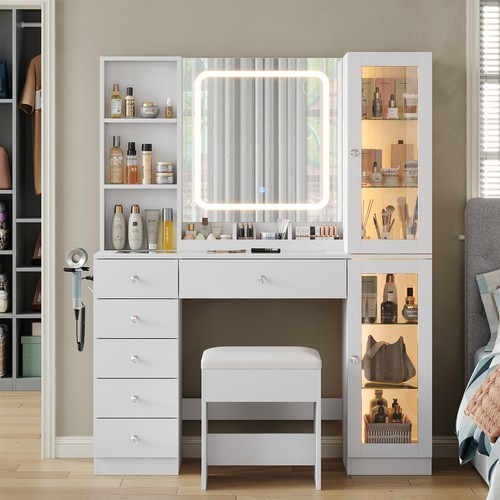 Vanity desk led mirror - vanity,