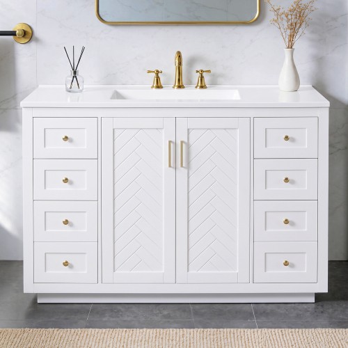 Bathroom vanity with - 48",