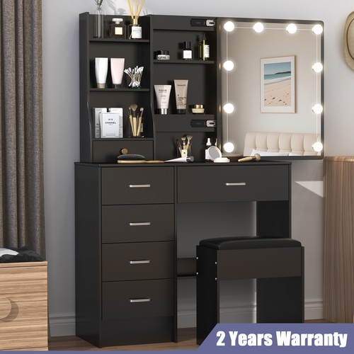 Vanity set makeup desk with - set,