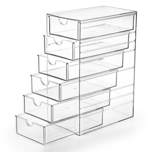 Clear drawer organizer - organizer, 6